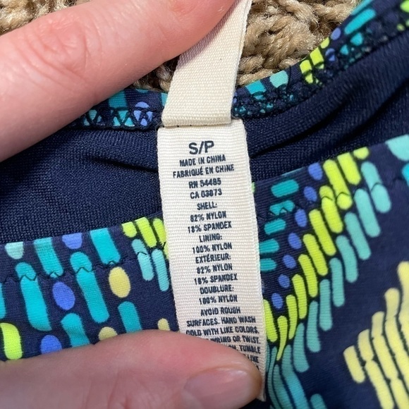 NWOT American eagle small Navy-blue Aztec swim bottom - Picture 3 of 3